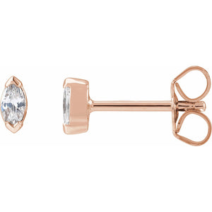 Lab-Grown Diamond Stud Earrings · 0.17–0.5 ct — 14K Rose Gold