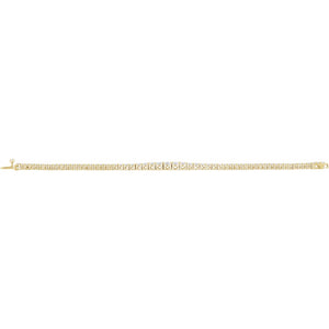 Lab-Grown Diamond Line Bracelet · 6 ct — 14K Yellow Gold view 4