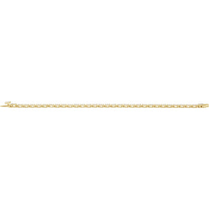 Lab-Grown Diamond Line Bracelet · 5.33 ct — 14K Yellow Gold view 4