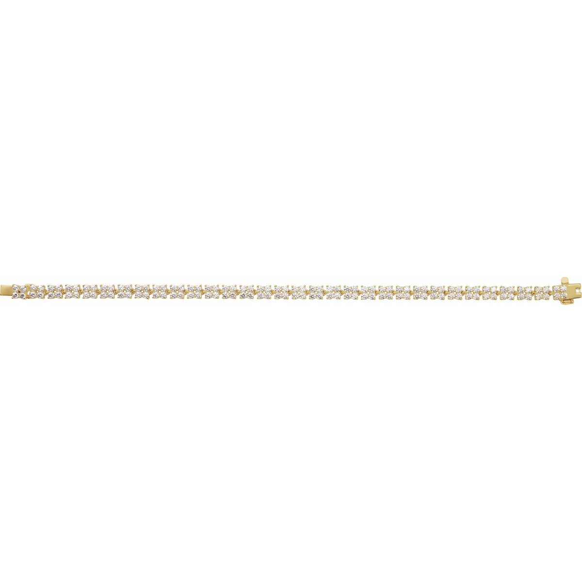 Lab-Grown Diamond Line Bracelet · 5.33 ct — 14K Yellow Gold view 2