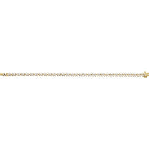 Lab-Grown Diamond Line Bracelet · 5.33 ct — 14K Yellow Gold view 2