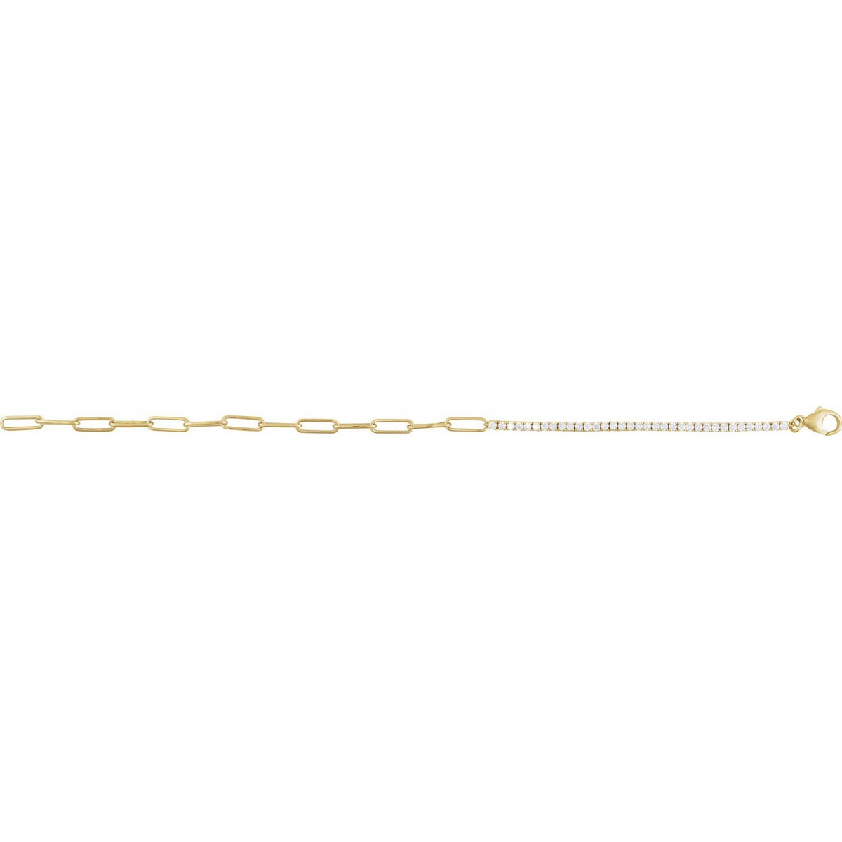 Line Bracelet · 1 ct — 14K Yellow Gold view 2