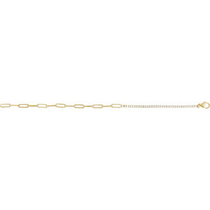 Line Bracelet · 1 ct — 14K Yellow Gold view 2