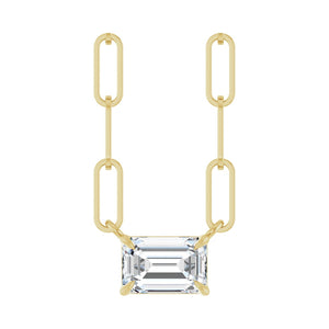 Solitaire Necklace · 10.63 ct — 14K Yellow Gold