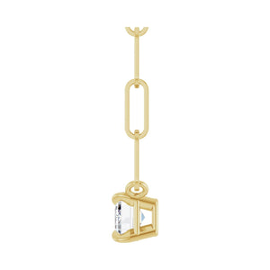 Solitaire Necklace · 10.63 ct — 14K Yellow Gold view 3