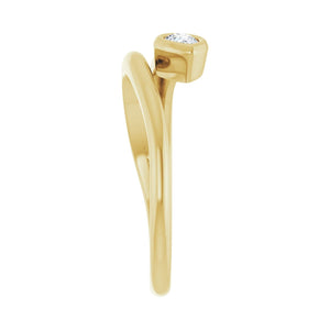 Solitaire Ring · 0.17 ct — 14K Yellow Gold view 4