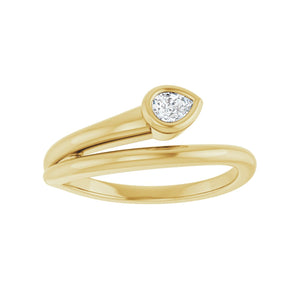 Solitaire Ring · 0.17 ct — 14K Yellow Gold view 3