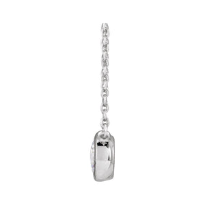Lab-Grown Diamond Necklace · 5.4–7.5 ct — 14K White Gold view 2