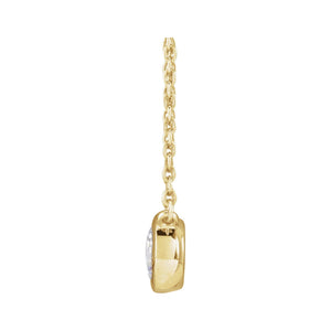 Lab-Grown Diamond Necklace · 5.4–7.5 ct — 14K Yellow Gold view 2