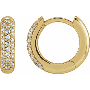 Lab-Grown Diamond Hoop Earrings · 0.25 ct — 14K Yellow Gold