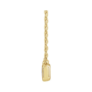 Lab-Grown Diamond Necklace · 9.5 ct — 14K Yellow Gold view 2