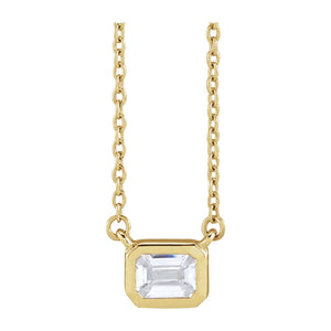 Lab-Grown Diamond Necklace · 9.5 ct — 14K Yellow Gold
