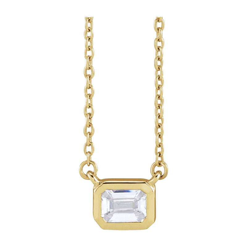 Lab-Grown Diamond Necklace · 9.5 ct — 14K Yellow Gold
