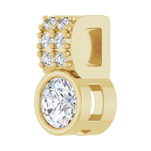 Accented Bezel-Set Pendant · 4.25–6.75 ct — 14K Yellow Gold view 2