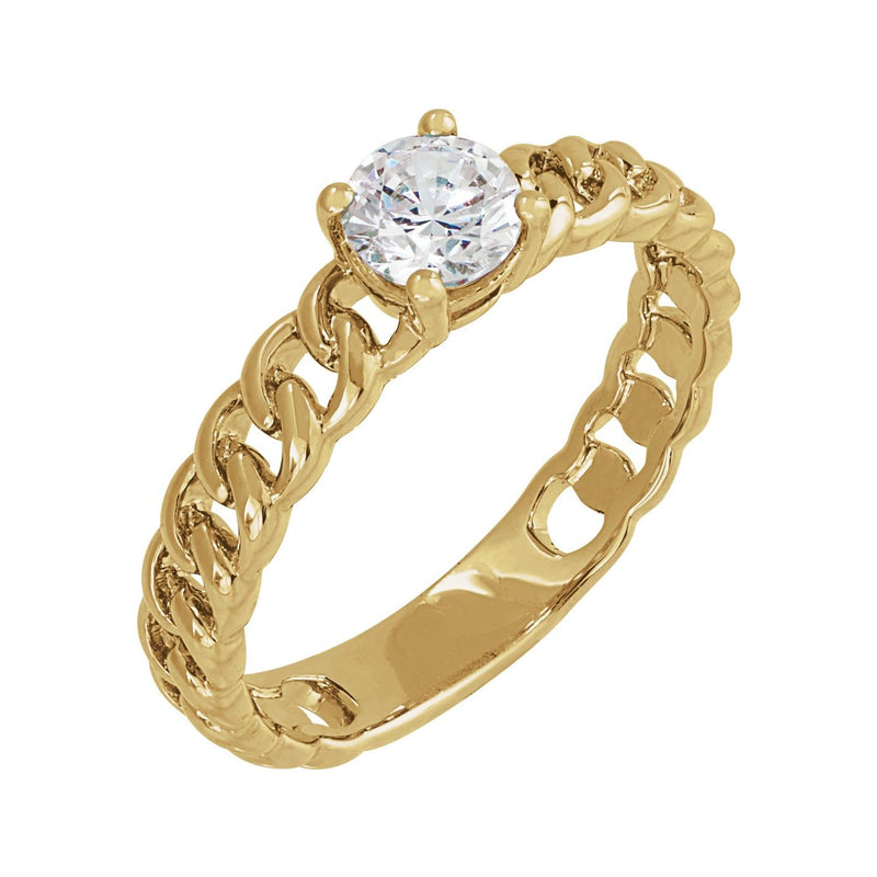 Lab-Grown Diamond Ring · 0.5 ct — 14K Yellow Gold