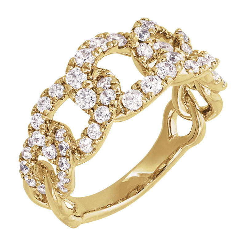 Lab-Grown Diamond Ring · 1 ct — 14K Yellow Gold