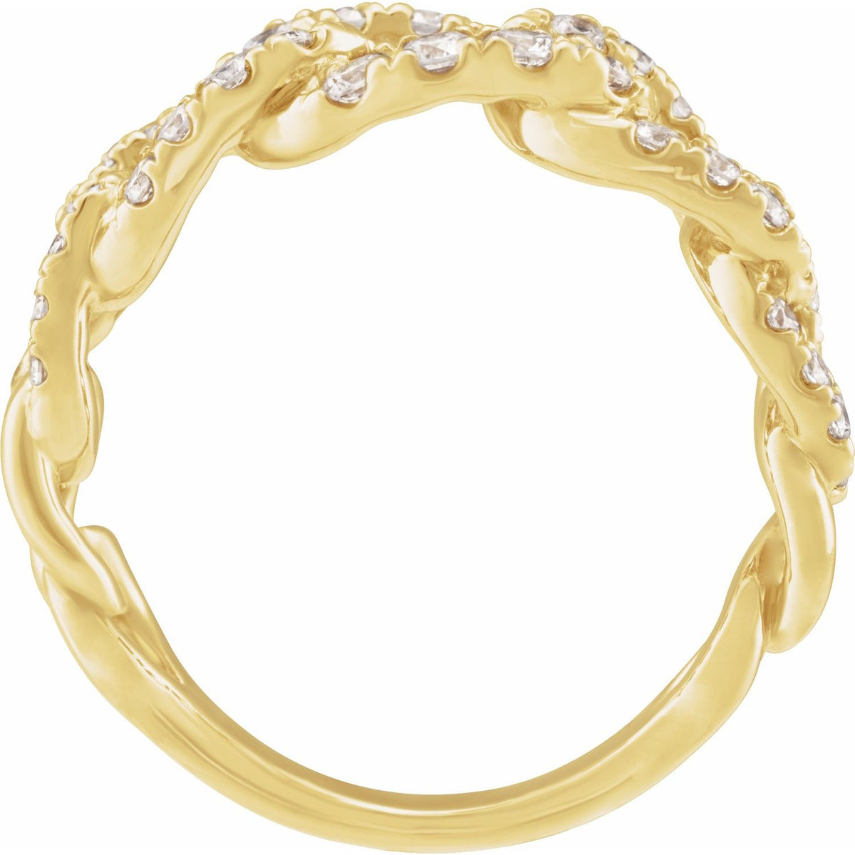 Lab-Grown Diamond Ring · 1 ct — 14K Yellow Gold view 2