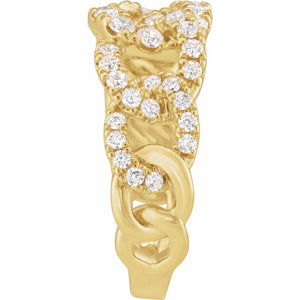 Lab-Grown Diamond Ring · 1 ct — 14K Yellow Gold view 3