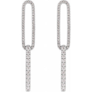 Lab-Grown Diamond Earrings · 0.5 ct — 14K White Gold view 2