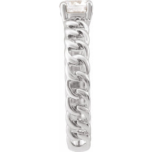 Lab-Grown Diamond Ring · 0.5 ct — 14K White Gold view 2