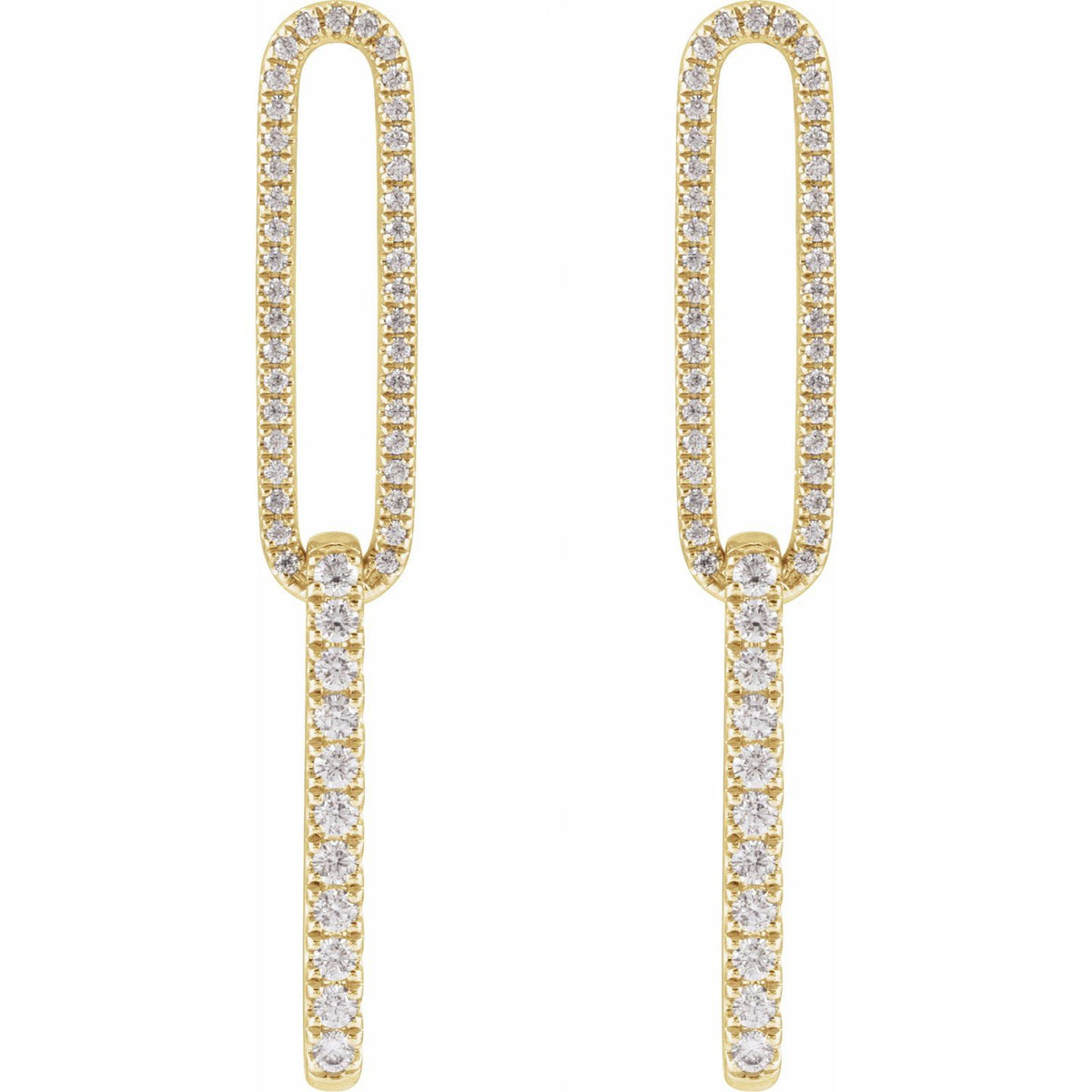 Lab-Grown Diamond Earrings · 0.5 ct — 14K Yellow Gold view 2