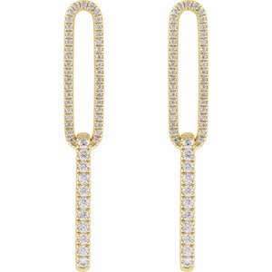 Lab-Grown Diamond Earrings · 0.5 ct — 14K Yellow Gold view 2