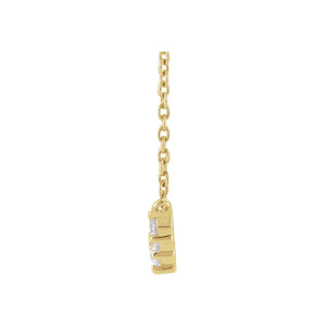 Lab-Grown Diamond Graduated Necklace · 3.53 ct — 14K Yellow Gold view 2
