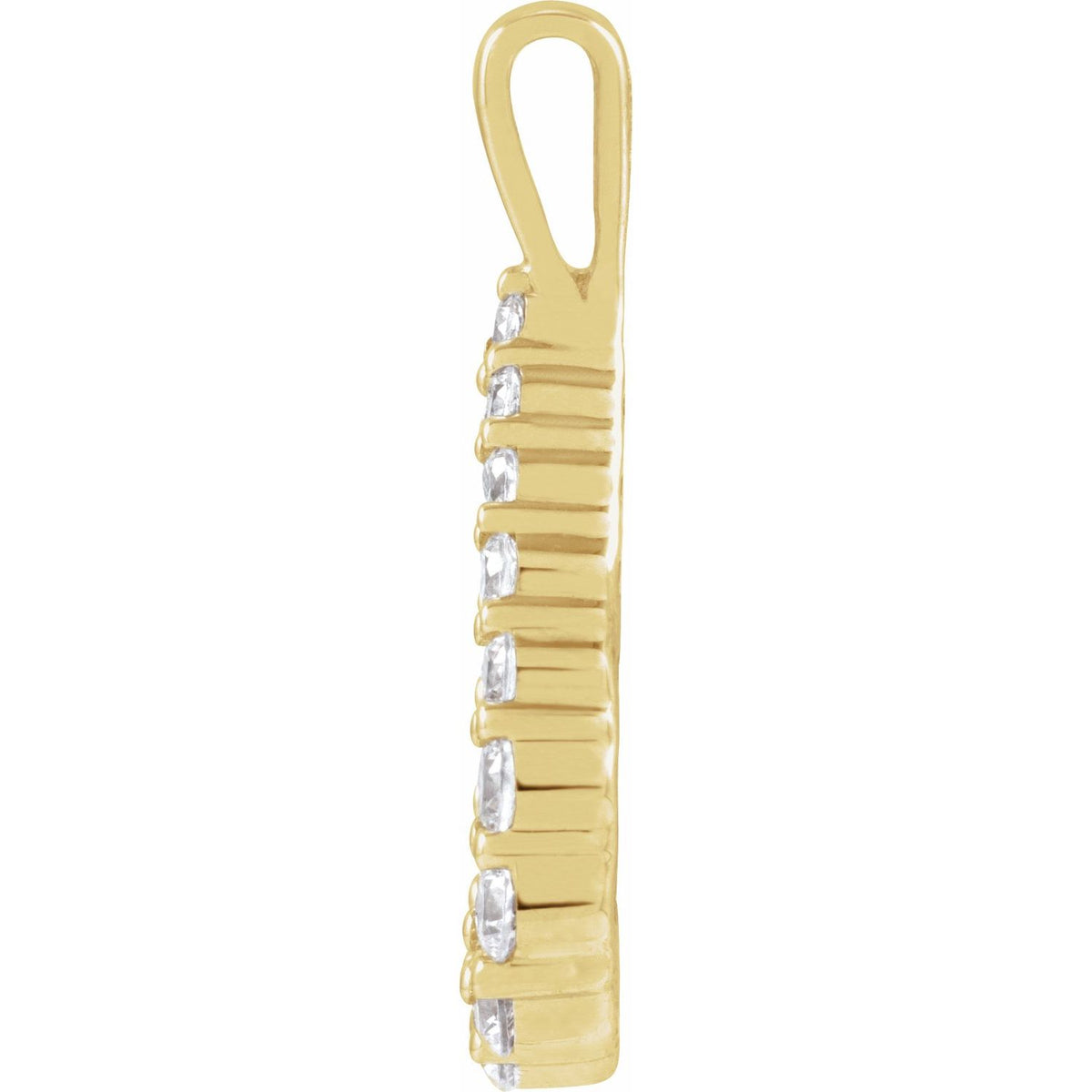 Lab-Grown Diamond Pendant · 2.43 ct — 14K Yellow Gold view 2