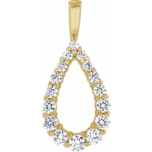 Lab-Grown Diamond Pendant · 2.43 ct — 14K Yellow Gold