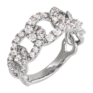 Lab-Grown Diamond Ring · 1 ct — 14K White Gold