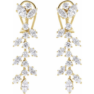 Lab-Grown Diamond Earrings · 4.25 ct — 14K Yellow Gold view 2