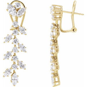 Lab-Grown Diamond Earrings · 4.25 ct — 14K Yellow Gold