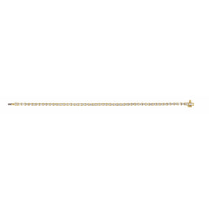 Lab-Grown Diamond Line Bracelet · 5 ct — 14K Yellow Gold view 3