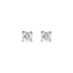Round 4-Prong Lightweight Stud Earrings · 0.13–3 ct — 14K White Gold view 2