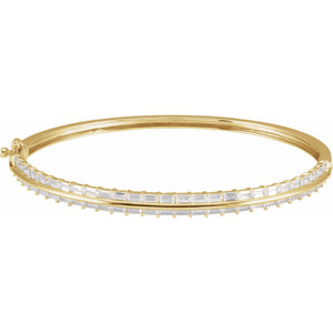 Lab-Grown Diamond Bangle Bracelet · 2.17 ct — 14K Yellow Gold