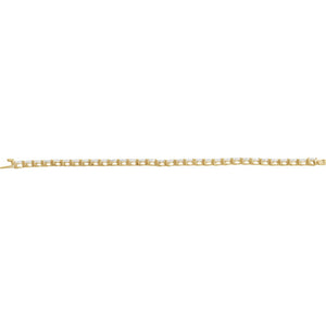 Lab-Grown Diamond Line Bracelet · 6.5 ct — 14K Yellow Gold view 4