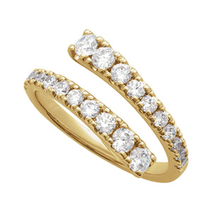 Lab-Grown Diamond Bypass Ring · 0.9 ct — 14K Yellow Gold view 4