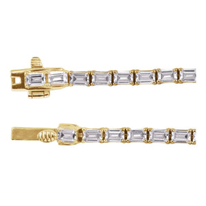 Lab-Grown Diamond Line Necklace · 16.85 ct — 14K Yellow Gold view 3