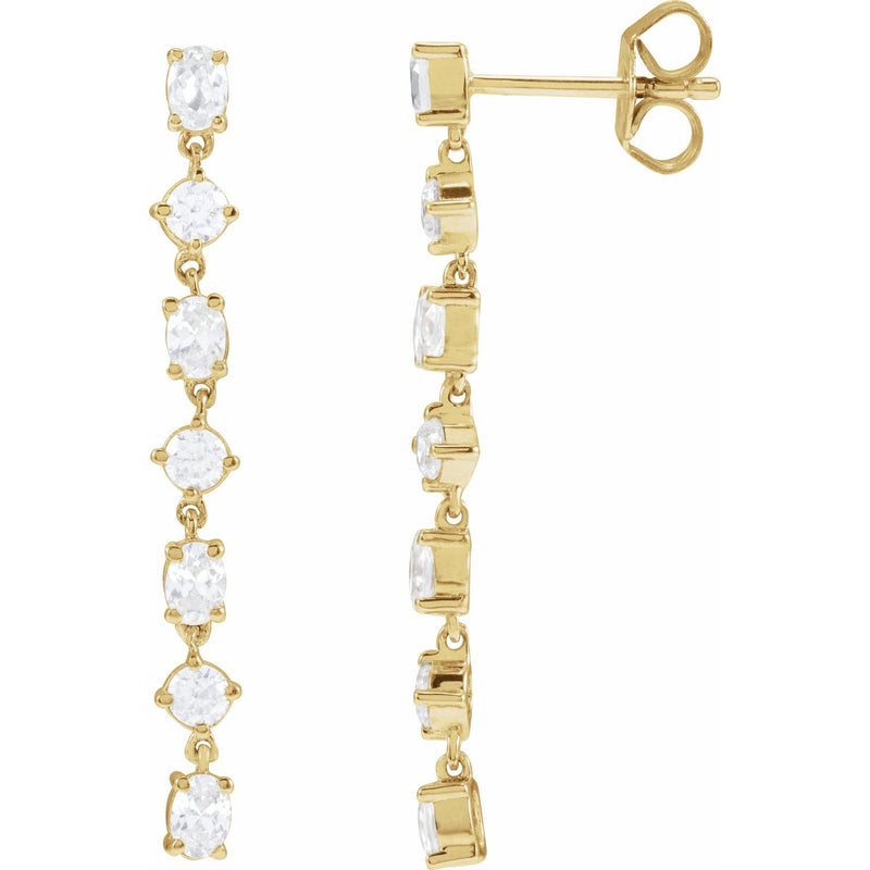 Lab-Grown Diamond Earrings · 1.2 ct — 14K Yellow Gold