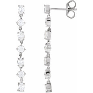 Lab-Grown Diamond Earrings · 1.2 ct — 14K White Gold