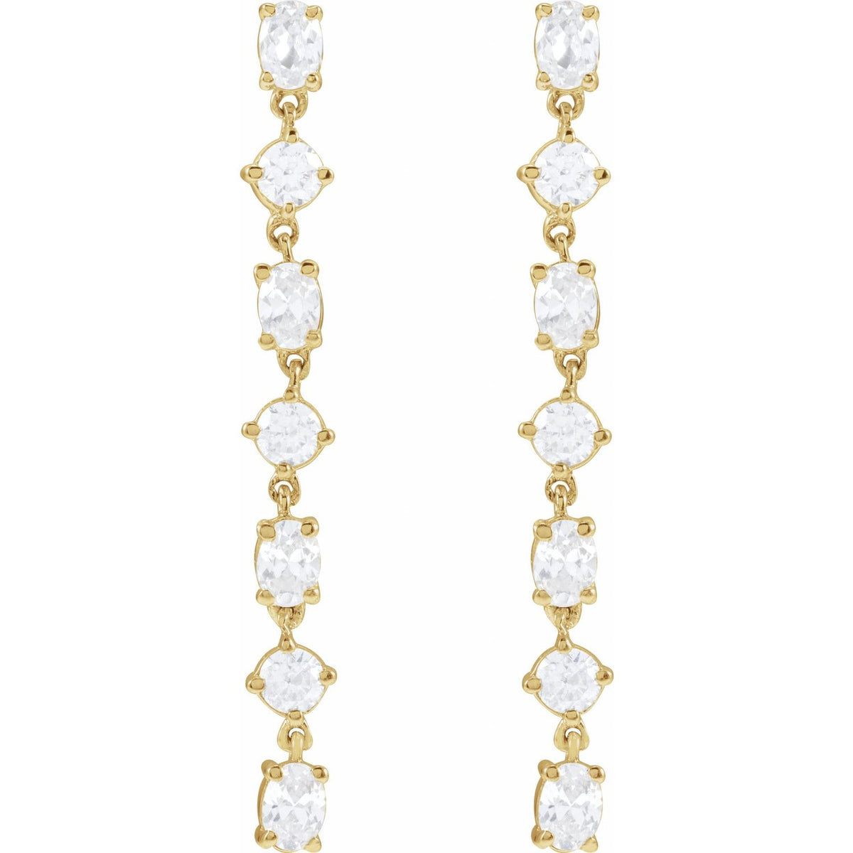 Lab-Grown Diamond Earrings · 1.2 ct — 14K Yellow Gold view 2