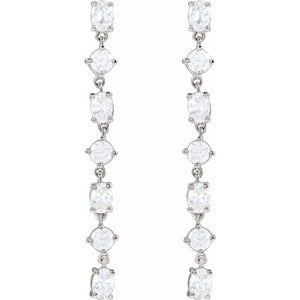 Lab-Grown Diamond Earrings · 1.2 ct — 14K White Gold view 2