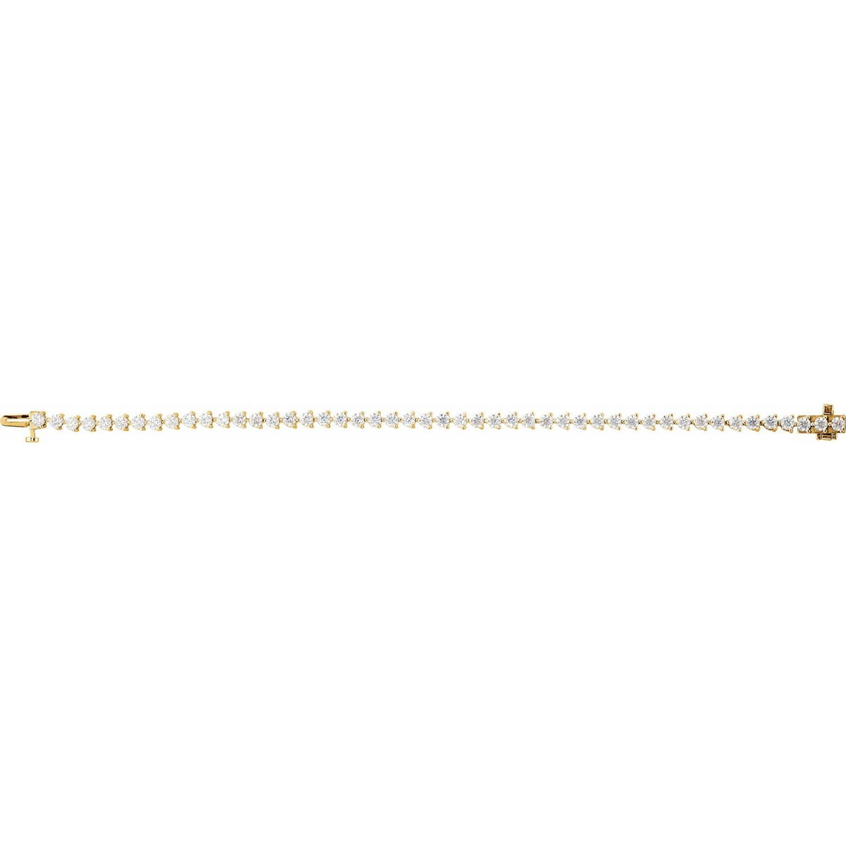 Line Bracelet · 4.75 ct — 14K Yellow Gold