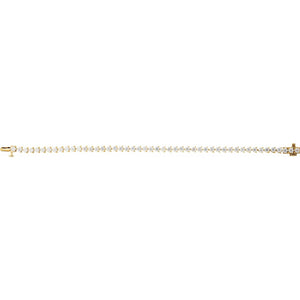 Line Bracelet · 4.75 ct — 14K Yellow Gold