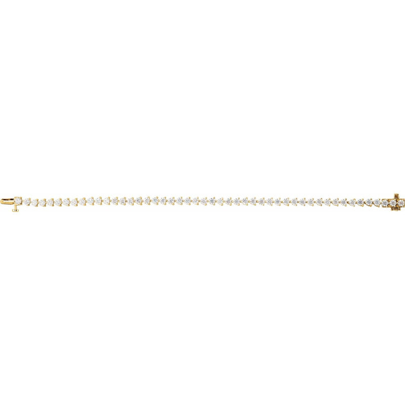 Line Bracelet · 4.75 ct — 14K Yellow Gold
