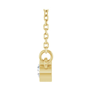 Bezel-Set Solitaire Birthstone Necklace · 3.1–5.7 ct — 14K Yellow Gold view 3