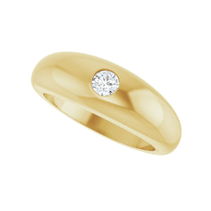 Solitaire Ring · 0.25 ct — 14K Yellow Gold view 5