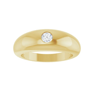 Solitaire Ring · 0.25 ct — 14K Yellow Gold view 3