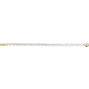 Lab-Grown Diamond Line Bracelet · 9.5 ct — 14K Yellow Gold view 3