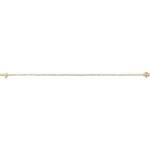 Lab-Grown Diamond Line Bracelet · 2–12 ct — 14K Yellow Gold view 3